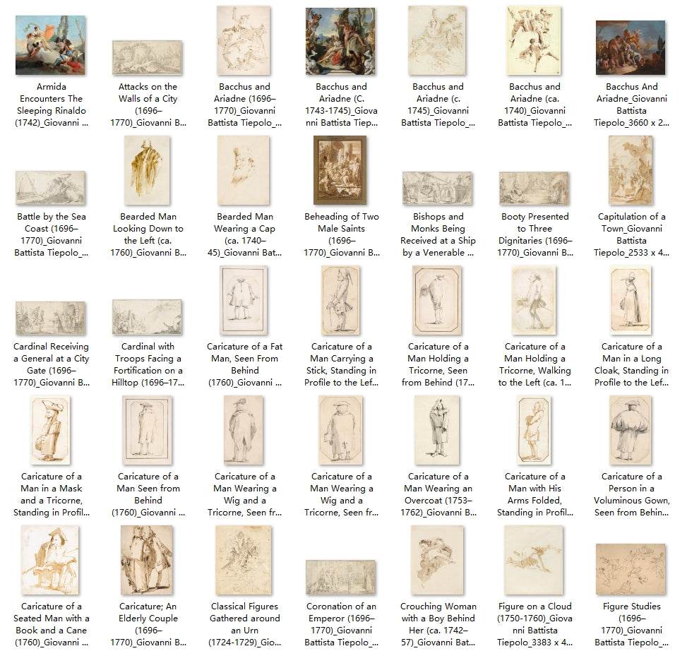 231 Painting Images by Giovanni Battista Tiepolo (Italian, 1696-1770) - Gandhanra-ART
