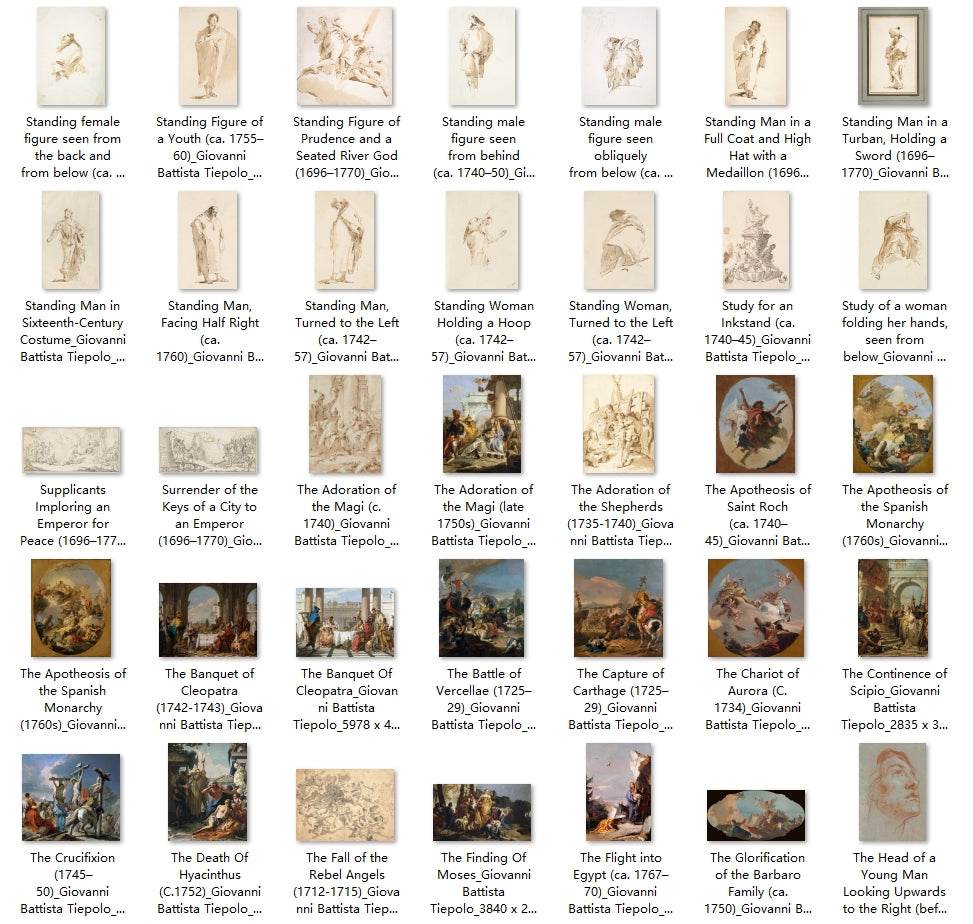 231 Painting Images by Giovanni Battista Tiepolo (Italian, 1696-1770) - Gandhanra-ART