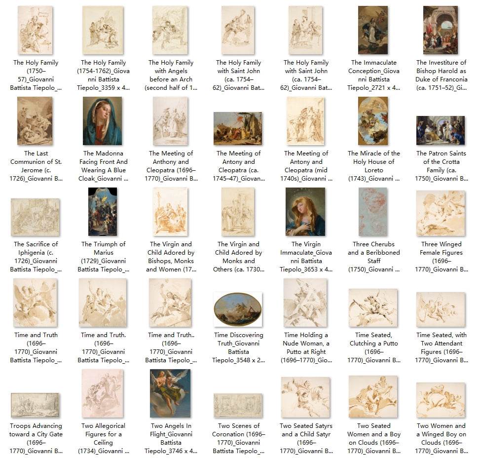 231 Painting Images by Giovanni Battista Tiepolo (Italian, 1696-1770) - Gandhanra-ART