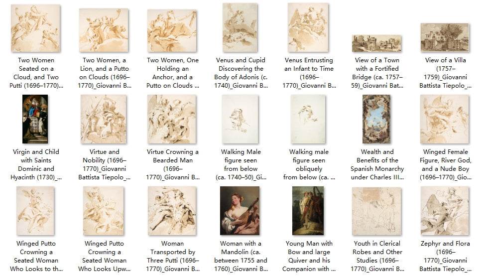 231 Painting Images by Giovanni Battista Tiepolo (Italian, 1696-1770) - Gandhanra-ART