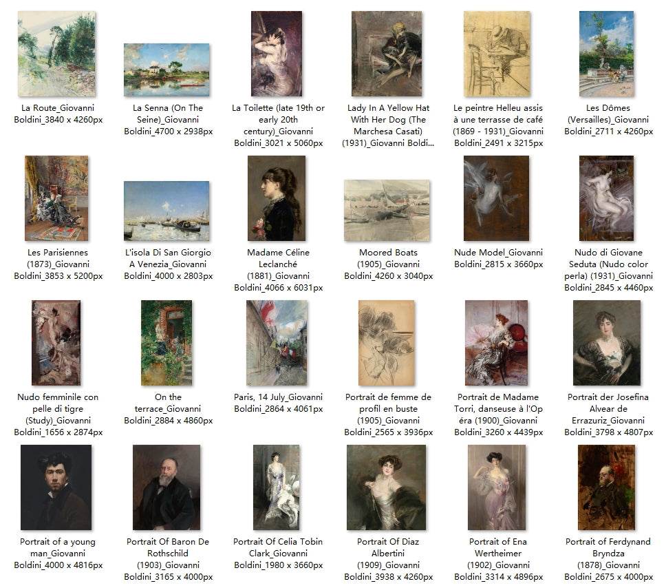 79 Painting Images by Giovanni Boldini (Italian, 1842-1931) - Gandhanra-ART