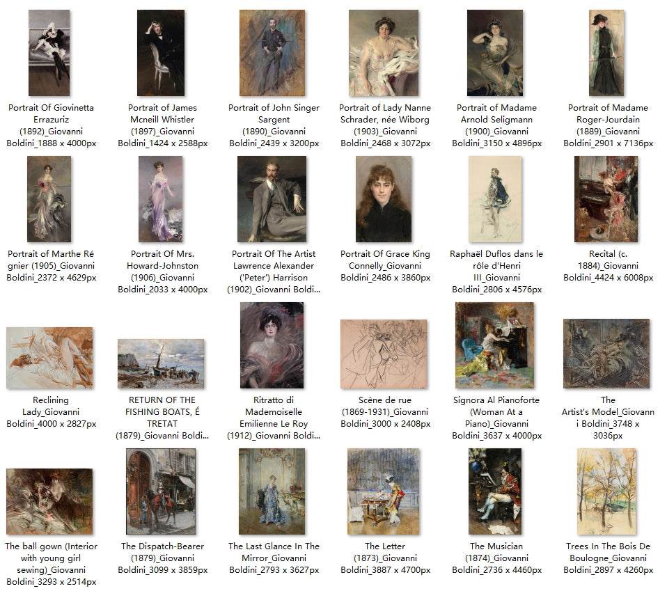 79 Painting Images by Giovanni Boldini (Italian, 1842-1931) - Gandhanra-ART