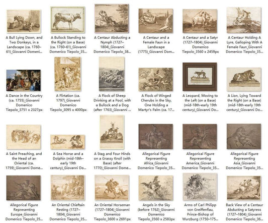 154 Painting Images by Giovanni Domenico Tiepolo (Italian, 1727-1804) - Gandhanra-ART