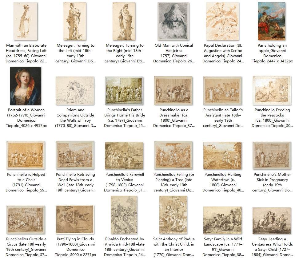 154 Painting Images by Giovanni Domenico Tiepolo (Italian, 1727-1804) - Gandhanra-ART