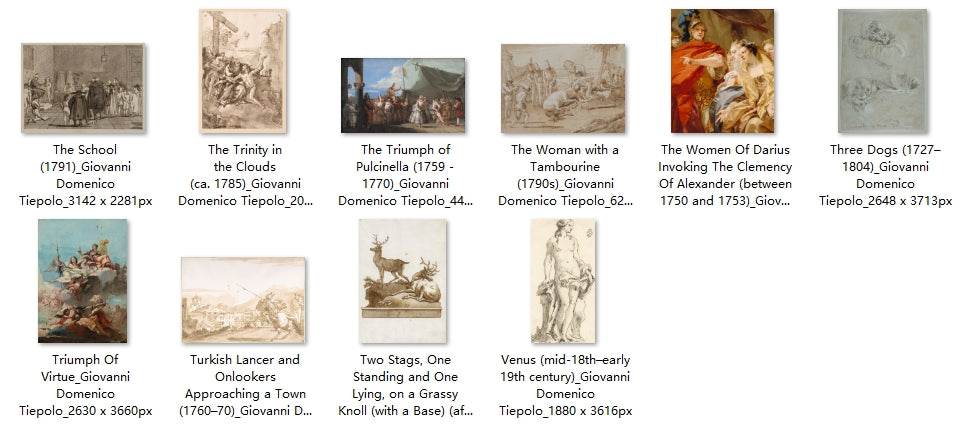 154 Painting Images by Giovanni Domenico Tiepolo (Italian, 1727-1804) - Gandhanra-ART