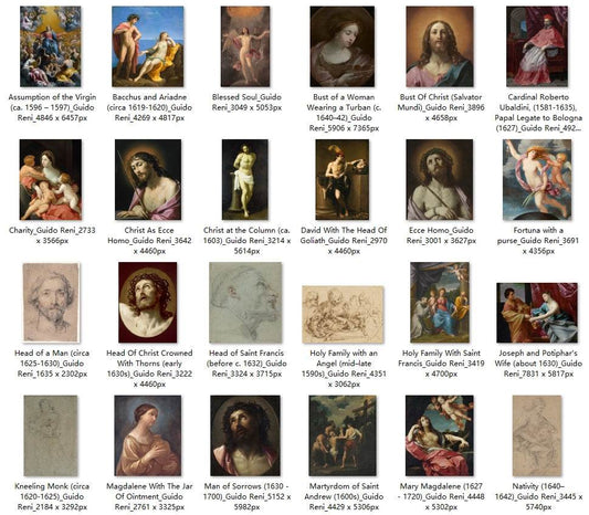 57 Painting Images by Guido Reni (Italian, 1575-1642) - Gandhanra-ART