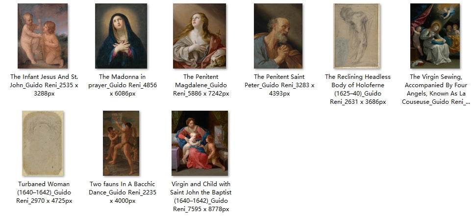 57 Painting Images by Guido Reni (Italian, 1575-1642) - Gandhanra-ART