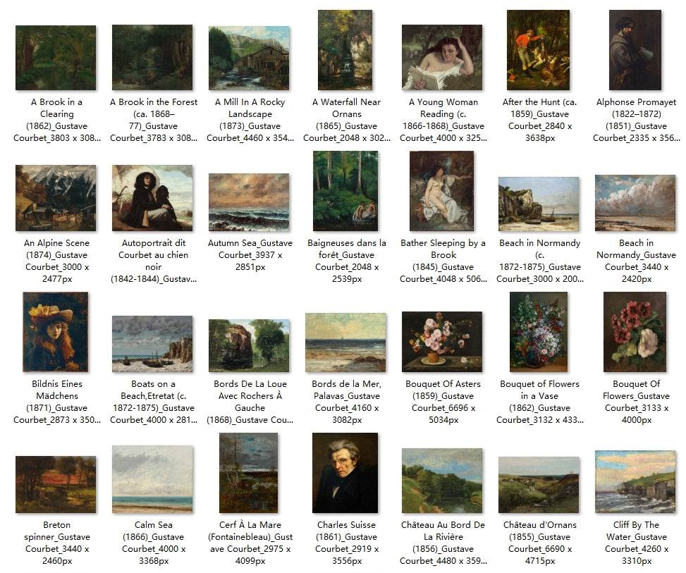 158 Painting Images by Gustave Courbet (French, 1819-1877) - Gandhanra-ART