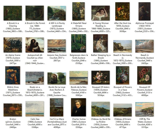 158 Painting Images by Gustave Courbet (French, 1819-1877) - Gandhanra-ART