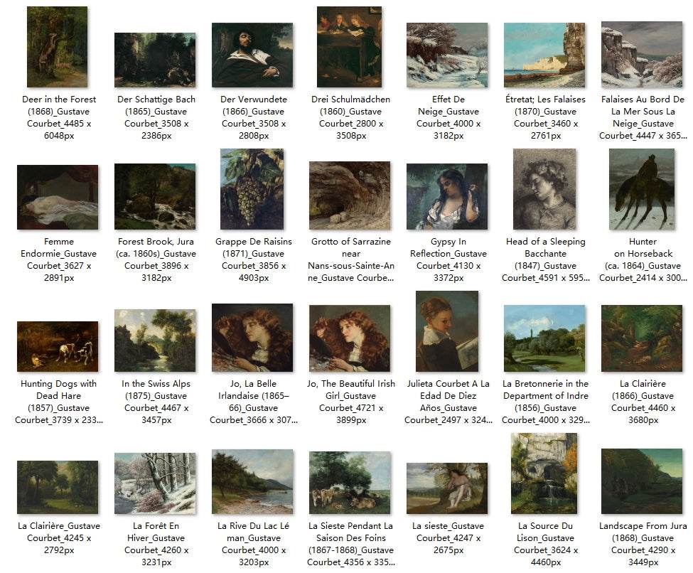 158 Painting Images by Gustave Courbet (French, 1819-1877) - Gandhanra-ART