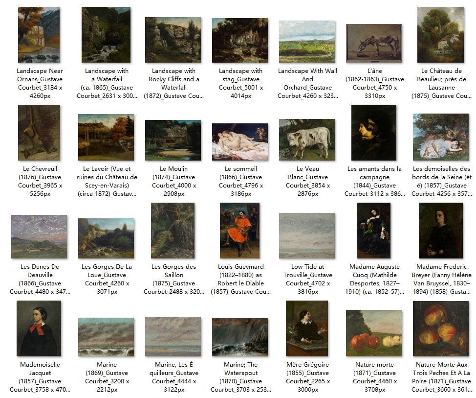 158 Painting Images by Gustave Courbet (French, 1819-1877) - Gandhanra-ART