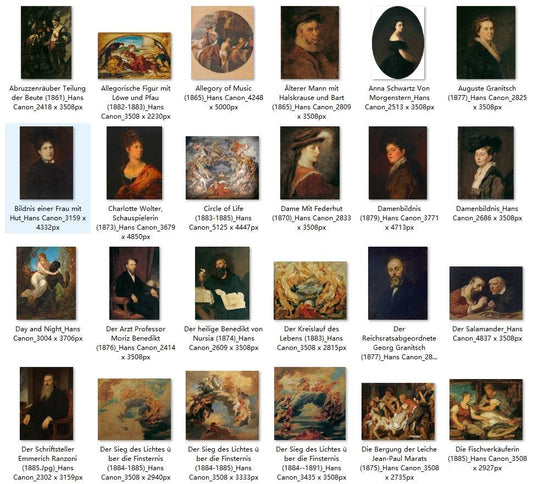 63 Painting Images by Hans Canon (Austrian, 1829 - 1885) - Gandhanra-ART