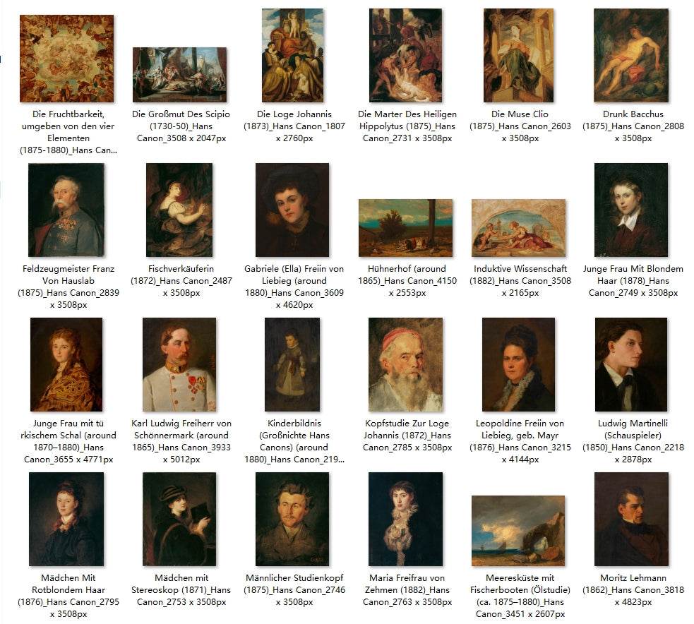 63 Painting Images by Hans Canon (Austrian, 1829 - 1885) - Gandhanra-ART