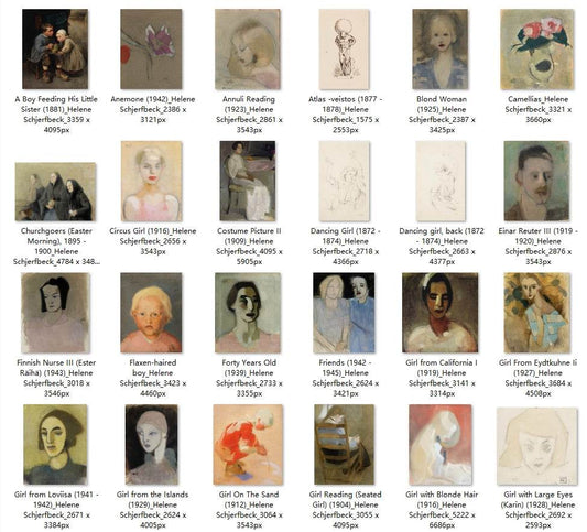 121 Painting Images by Helene Schjerfbeck (Finnish, 1862 – 1946) - Gandhanra-ART