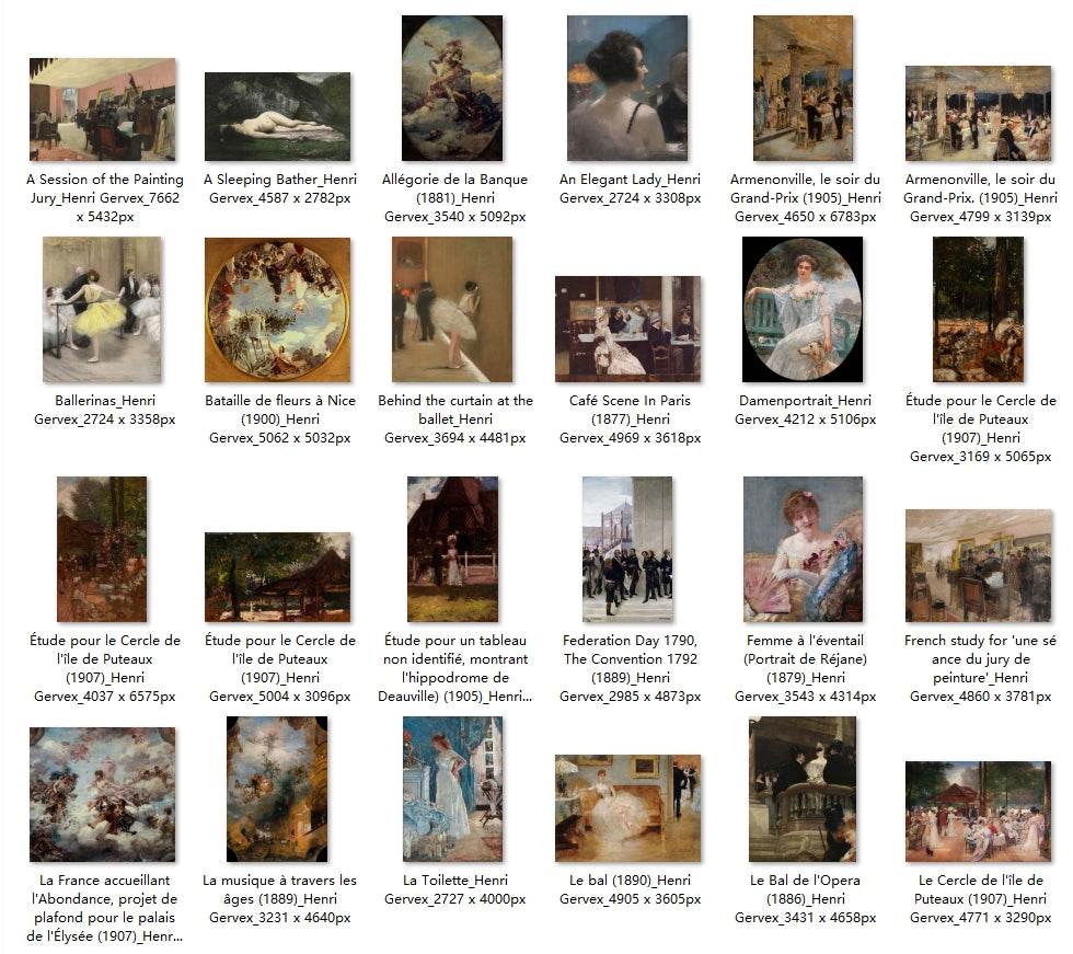 39 Painting Images by Henri Gervex (French, 1852-1929) - Gandhanra-ART