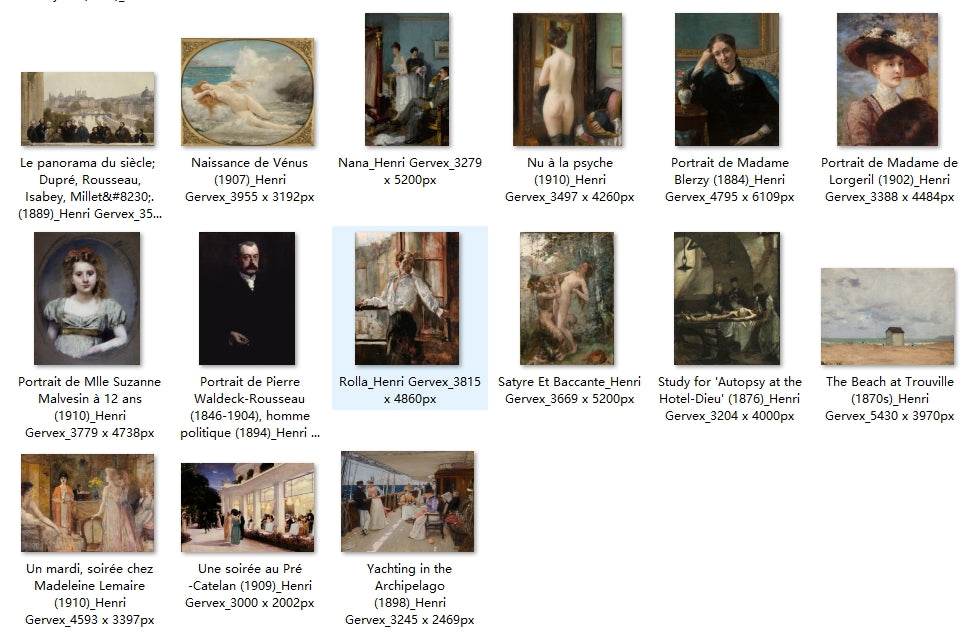 39 Painting Images by Henri Gervex (French, 1852-1929) - Gandhanra-ART