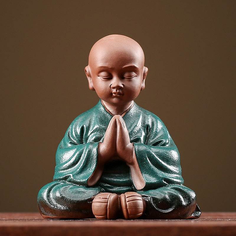 Purple Sand Meditation Buddha Statue - Gandhanra-ART