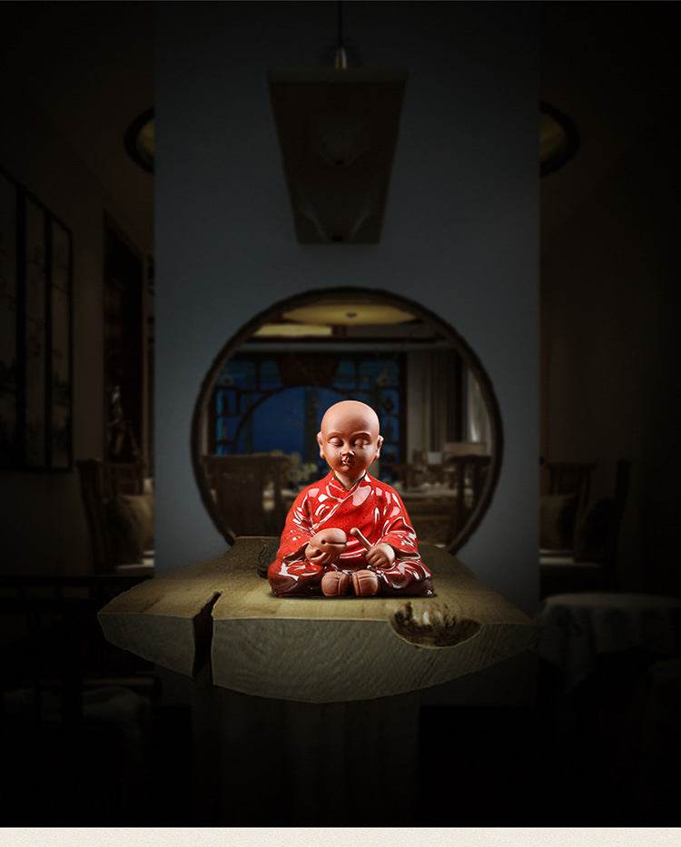 Purple Sand Meditation Buddha Statue - Gandhanra-ART