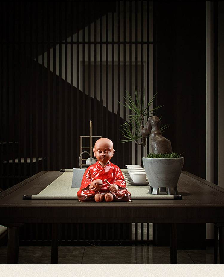 Purple Sand Meditation Buddha Statue - Gandhanra-ART