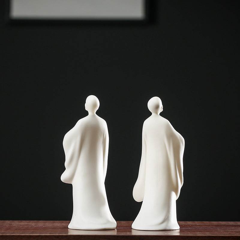 White Porcelain Buddha Statue - Gandhanra-ART