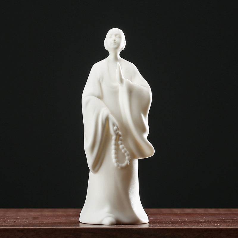 White Porcelain Buddha Statue - Gandhanra-ART