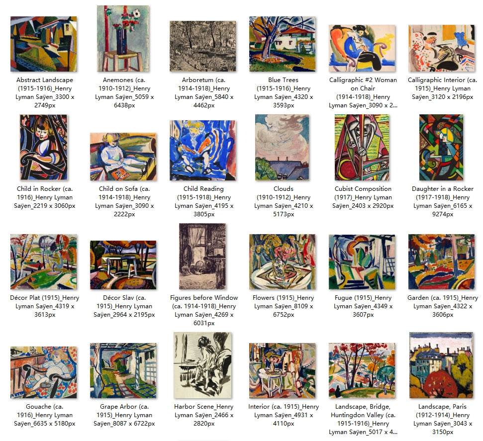 60 Painting Images by Henry Lyman Saÿen (American, 1875-1918) - Gandhanra-ART