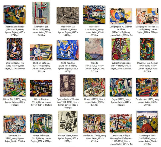 60 Painting Images by Henry Lyman Saÿen (American, 1875-1918) - Gandhanra-ART