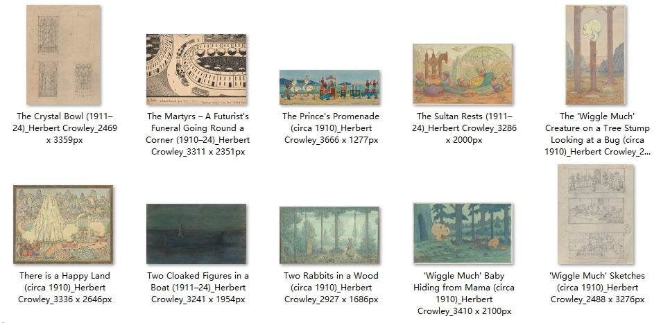 50 Painting Images by Herbert Crowley (English, 1873 – 1937) - Gandhanra-ART