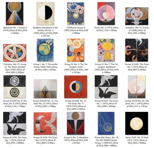 34 Painting Images by Hilma af Klint (Swedish, 1862 – 1944) - Gandhanra-ART