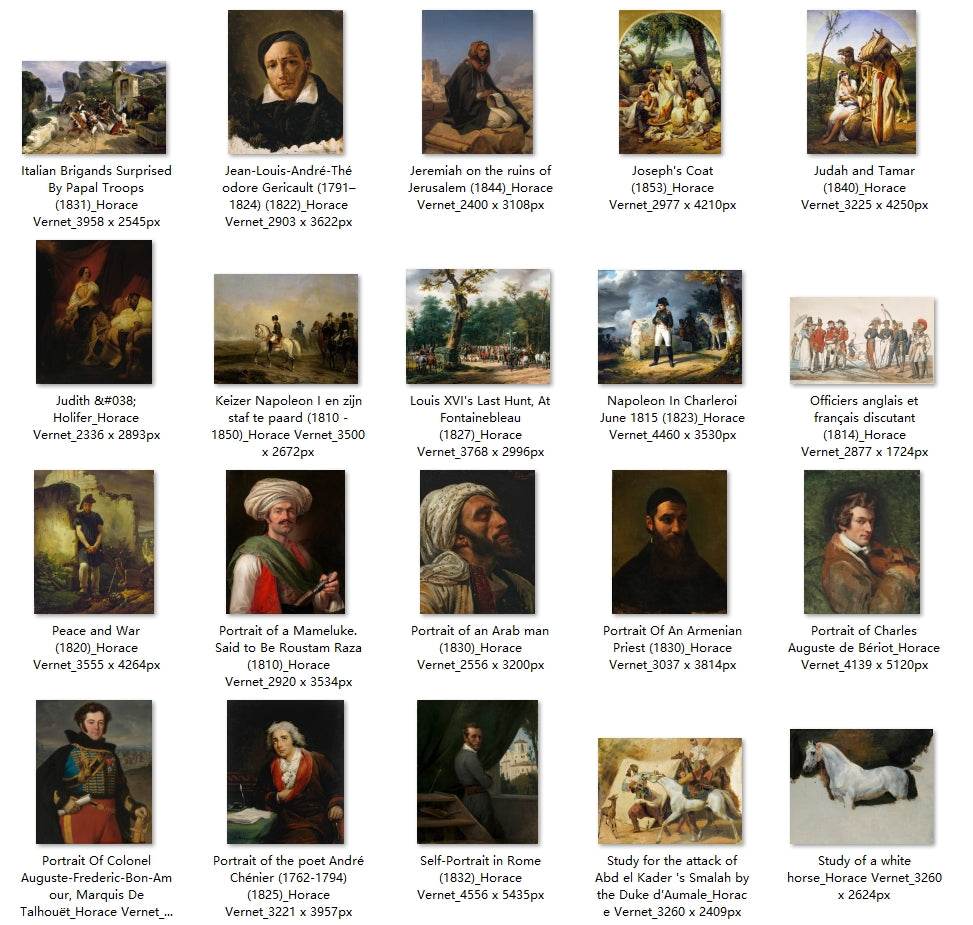 53 Painting Images by Horace Vernet (French, 1789-1863) - Gandhanra-ART