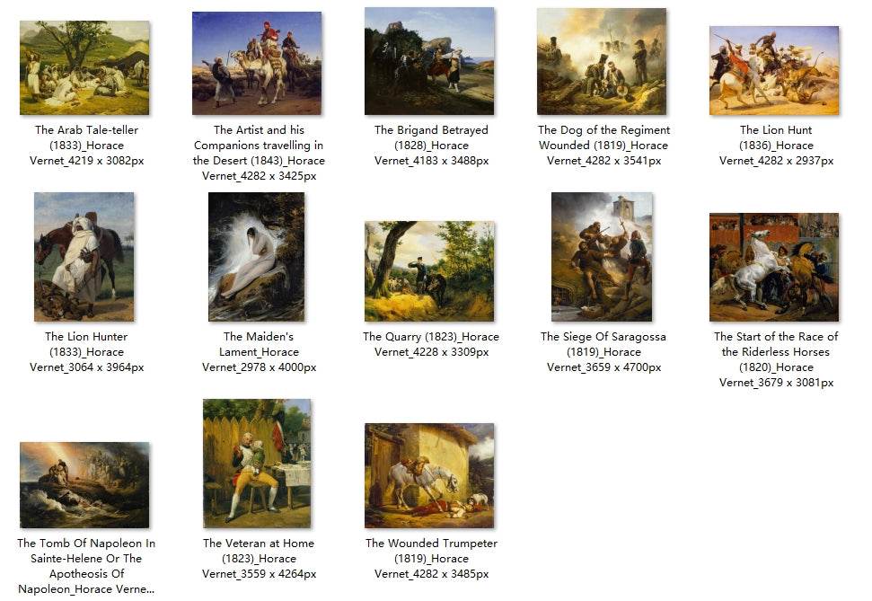 53 Painting Images by Horace Vernet (French, 1789-1863) - Gandhanra-ART