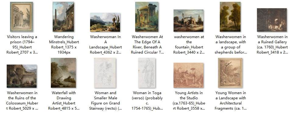 153 Painting Images by Hubert Robert (French, 1733-1808) - Gandhanra-ART