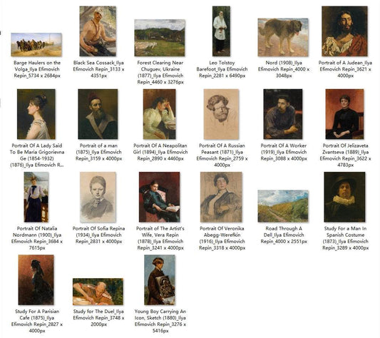 21 Painting Images by Ilya Efimovich Repin (Russian, 1844 – 1930) - Gandhanra-ART