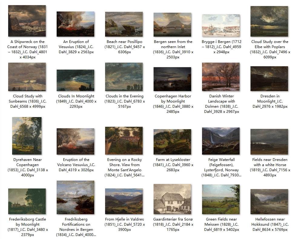 99 Painting Images by J.C. Dahl (Norwegian, 1788 – 1857) - Gandhanra-ART