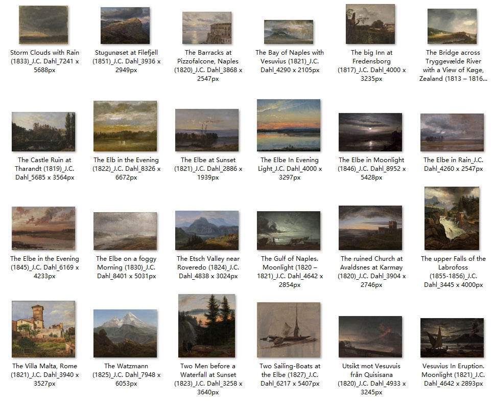 99 Painting Images by J.C. Dahl (Norwegian, 1788 – 1857) - Gandhanra-ART