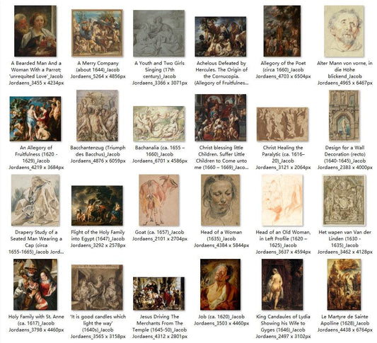70 Painting Images by Jacob Jordaens (Flemish, 1593-1678) - Gandhanra-ART