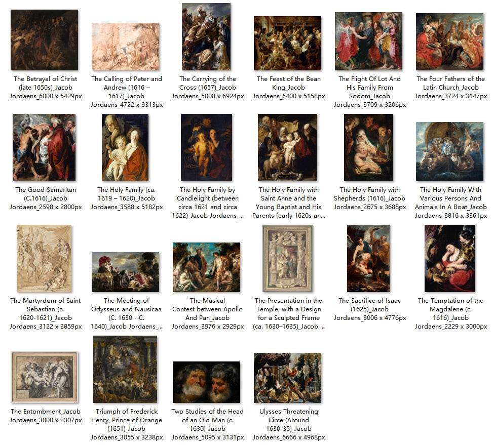 70 Painting Images by Jacob Jordaens (Flemish, 1593-1678) - Gandhanra-ART