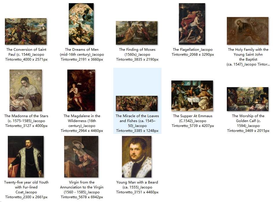 53 Painting Images by Jacopo Tintoretto (Italian, 1518-1594) - Gandhanra-ART