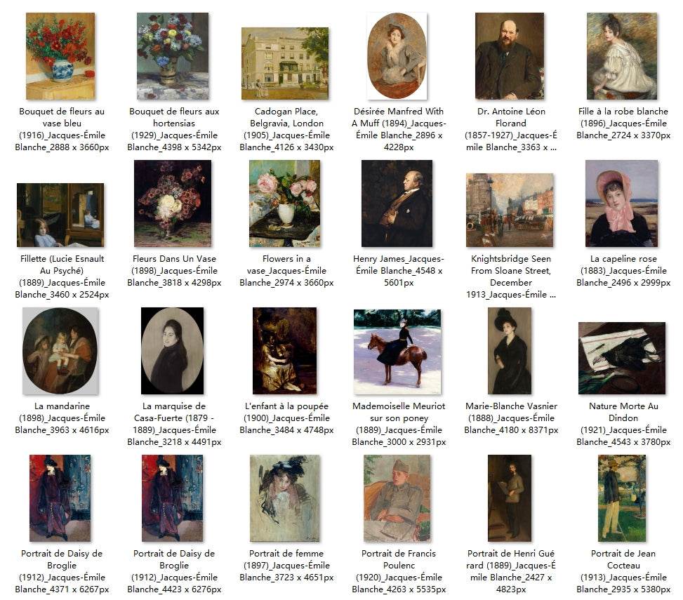 47 Painting Images by Jacques-Émile Blanche (French, 1861-1942) - Gandhanra-ART