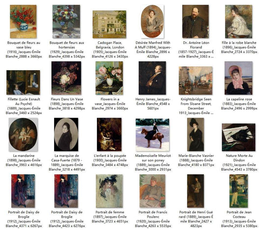 47 Painting Images by Jacques-Émile Blanche (French, 1861-1942) - Gandhanra-ART
