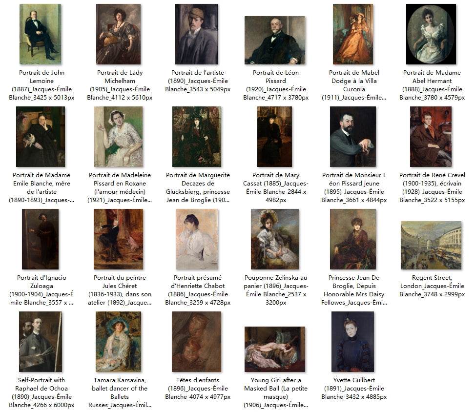 47 Painting Images by Jacques-Émile Blanche (French, 1861-1942) - Gandhanra-ART