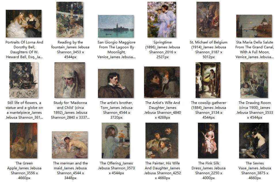 42 Painting Images by James Jebusa Shannon (American, 1862-1923) - Gandhanra-ART
