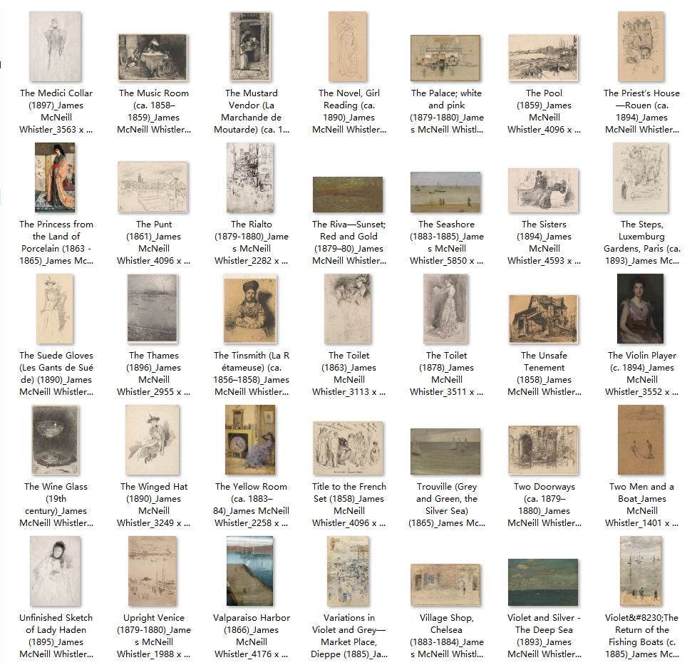 215 Painting Images by James McNeill Whistler (American, 1834-1903) - Gandhanra-ART