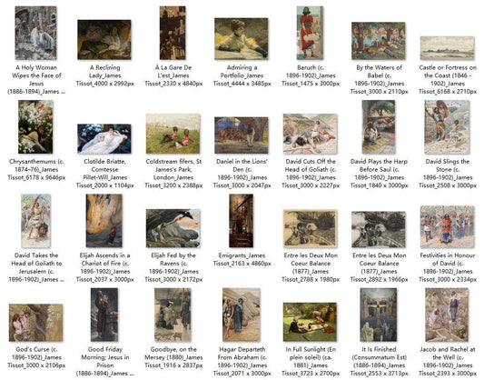 125 Painting Images by James Tissot (French, 1836-1902) - Gandhanra-ART