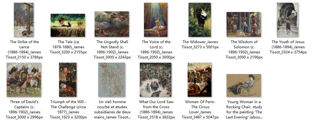 125 Painting Images by James Tissot (French, 1836-1902) - Gandhanra-ART