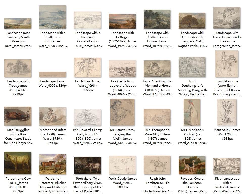 194 Painting Images by James Ward (English, 1769-1859) - Gandhanra-ART