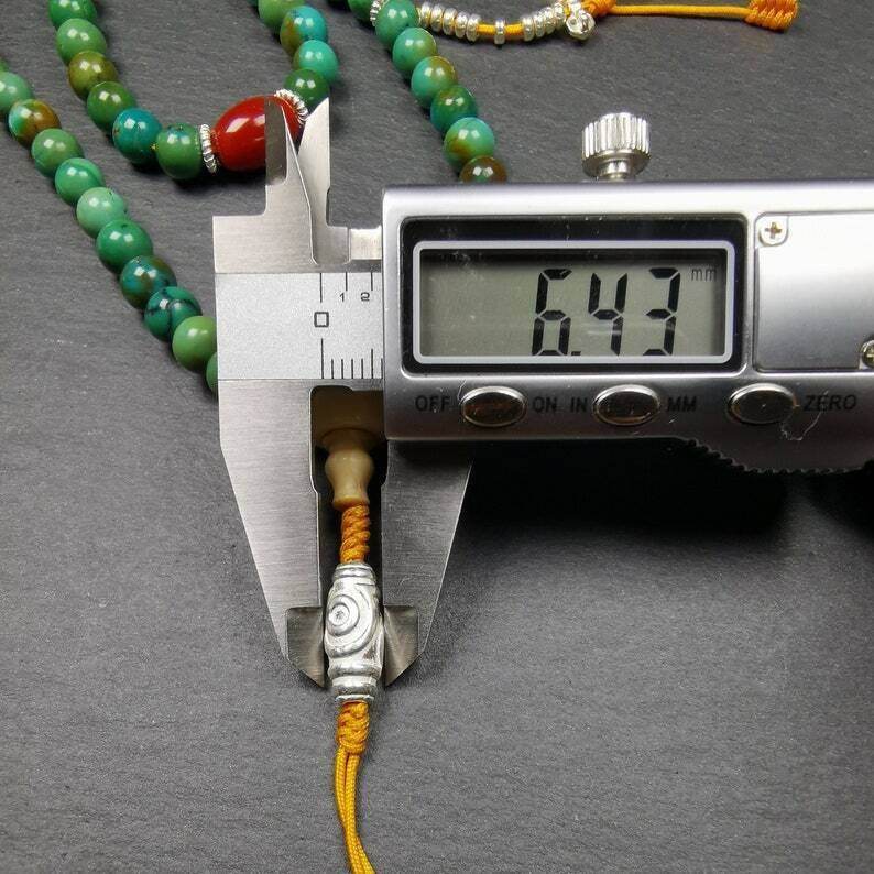 Old 108 Turquoise Beads Mala, Prayer Beads - Gandhanra-ART