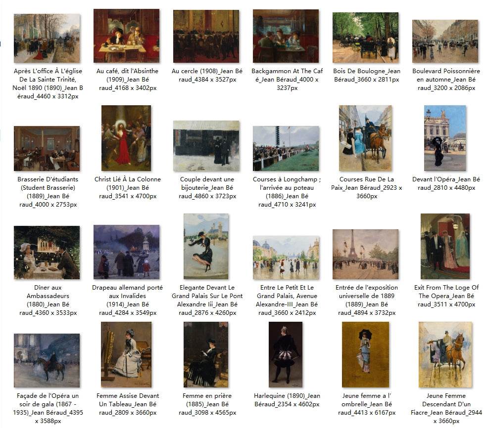 99 Painting Images by Jean Béraud (French, 1849-1935) - Gandhanra-ART