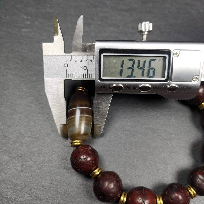 Wrist Mala, Bodhi Seed Beads Bracelet - Gandhanra-ART