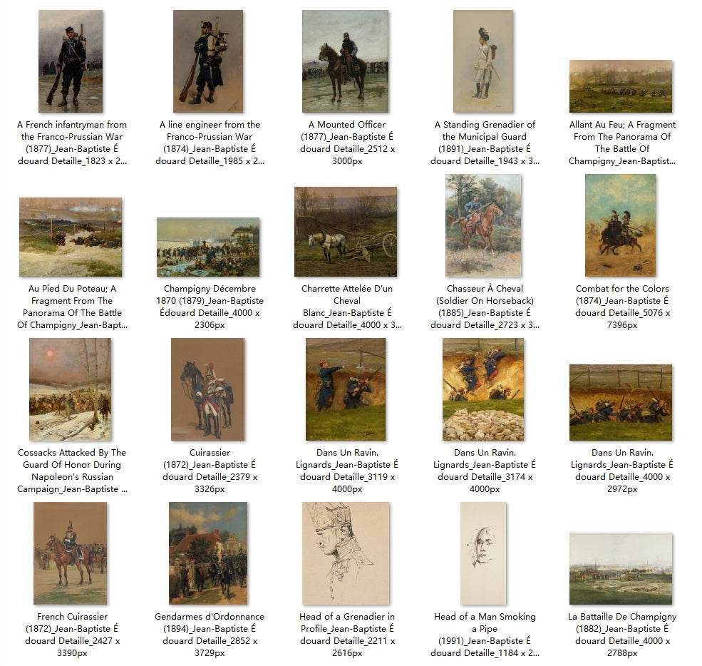 29 Painting Images by Jean-Baptiste Édouard Detaille (French, 1848 - 1912) - Gandhanra-ART